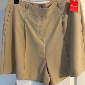 SPANX Tan High Waist Shorts